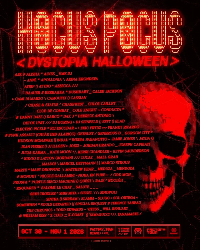 Hocus Pocus 2026 concert poster
